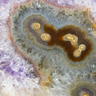 Purple nucleas agate